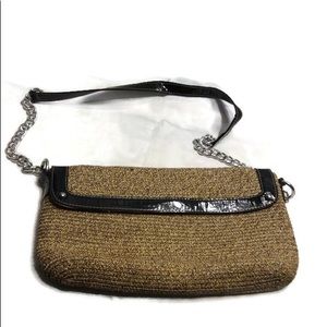 Vintage Women's Straw Chain Classic Shoulder Bag